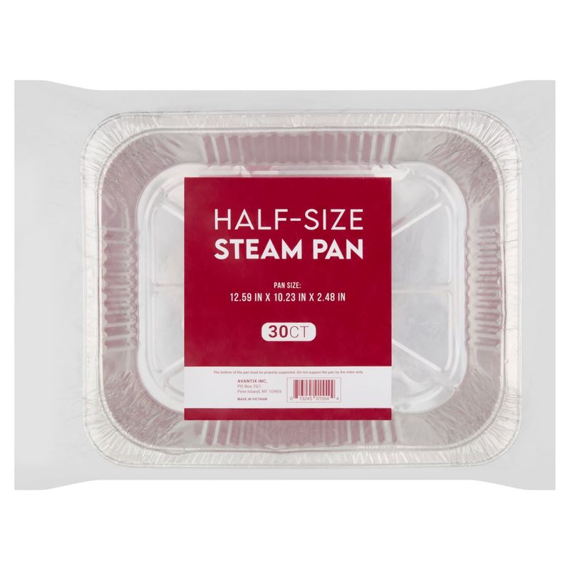 Avantix Half-Size Steam Pan, 30 count