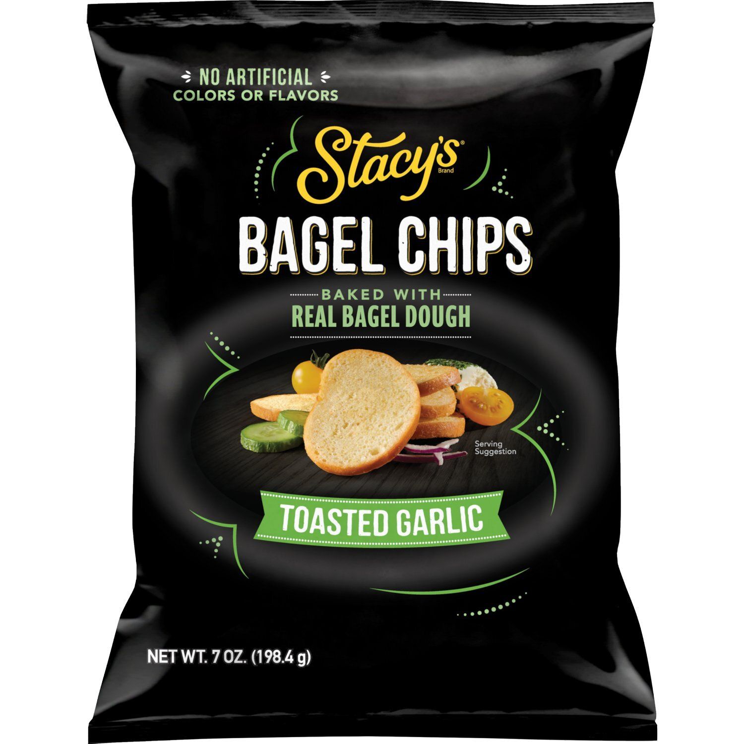 Stacy's Baked Bagel Chips Toasted Garlic 7 Oz