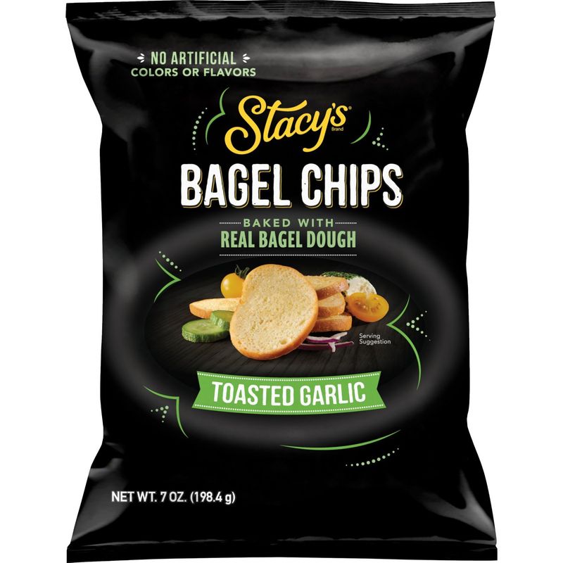 Stacy's Baked Bagel Chips Toasted Garlic 7 Oz