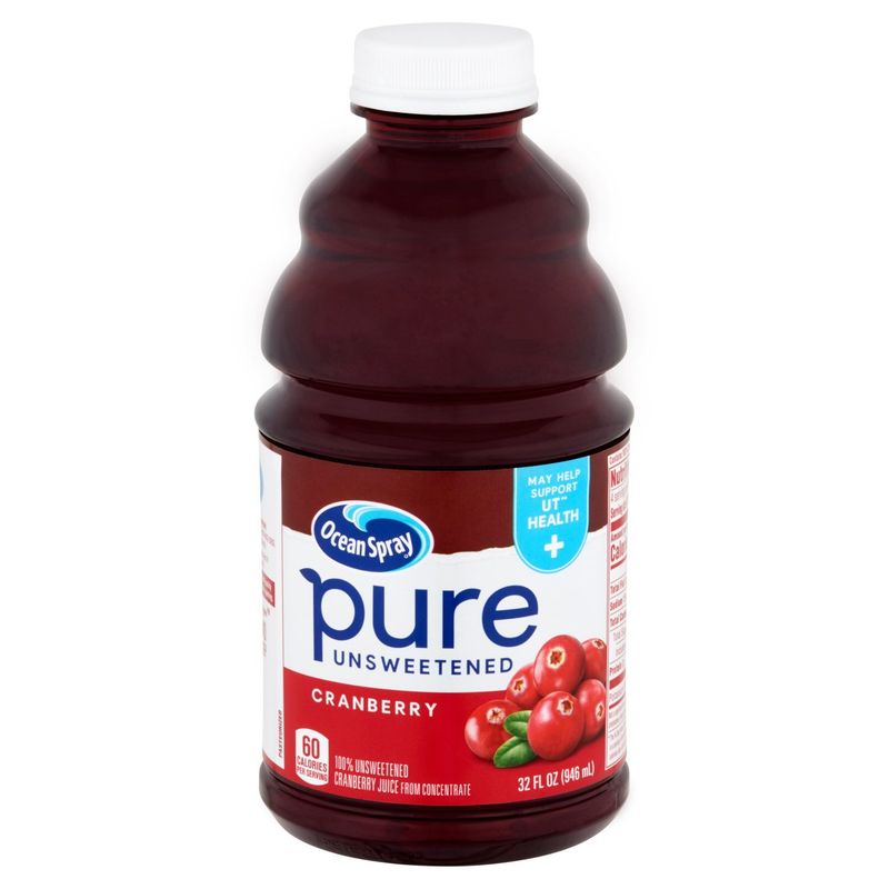 Ocean Spray Pure Unsweetened Cranberry Juice Drink, 32 fl oz