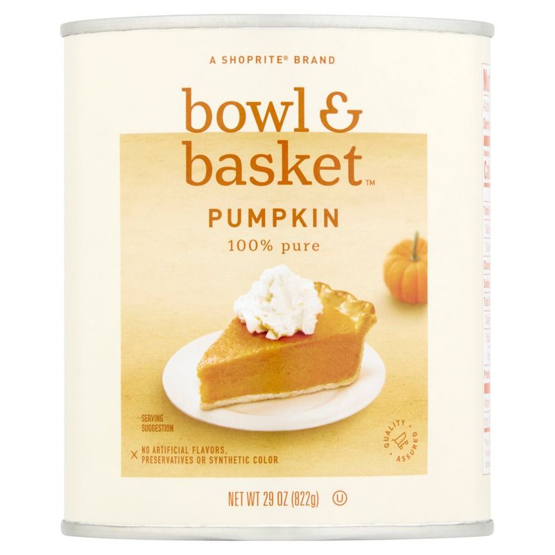 Bowl &amp; Basket 100% Pure Pumpkin, 29 oz