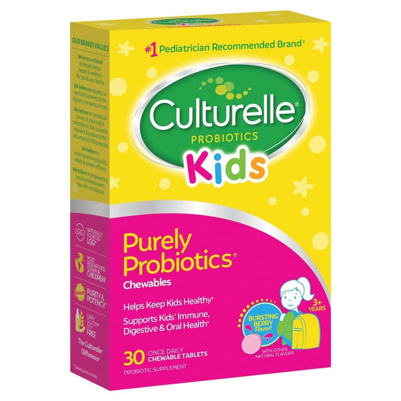 Culturelle Purely Probiotic Kids Supplement, 3+ Years, 30 count
