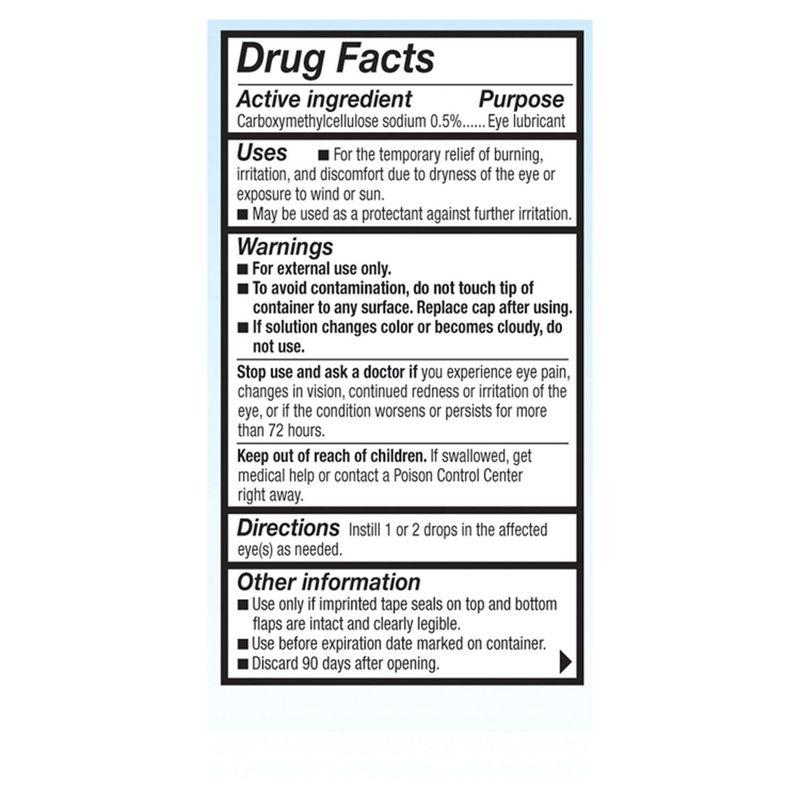 Refresh Tears® Lubricant Eye Drops Preserved Tears, 0.5 fl oz (15mL) Sterile