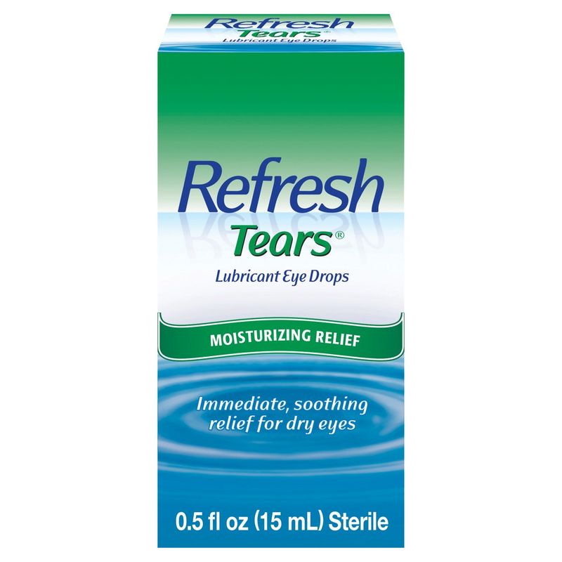 Refresh Tears® Lubricant Eye Drops Preserved Tears, 0.5 fl oz (15mL) Sterile