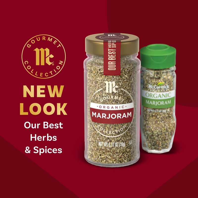 McCormick Gourmet Collection Organic Marjoram, 0.37 oz
