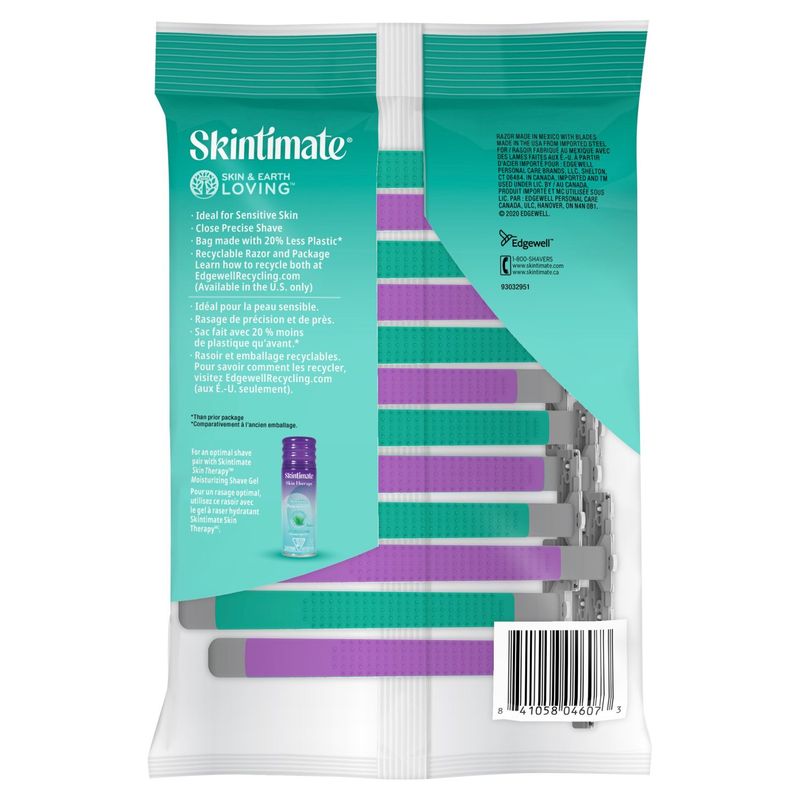 Skintimate Sensitive Skin Unscented Blades, 12 count