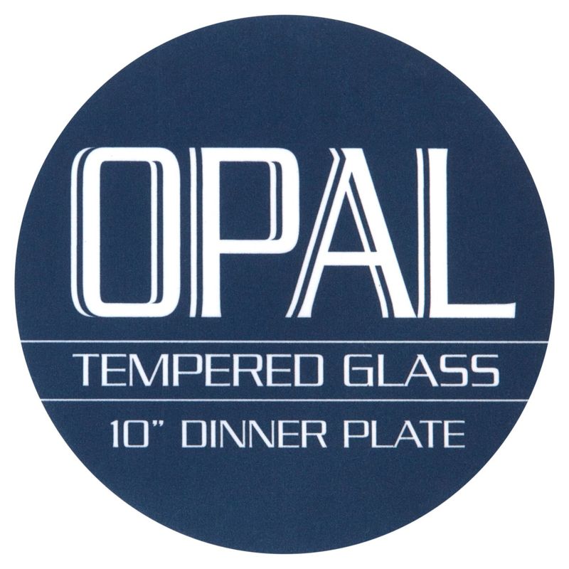 Opal Tempered Glass 10" Dinner Plate