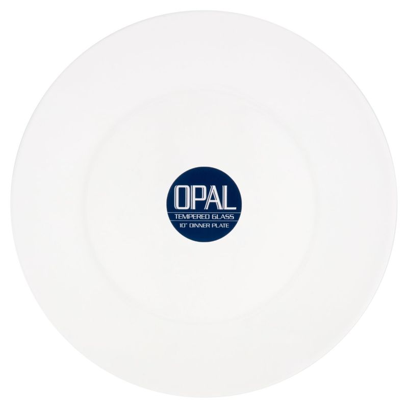 Opal Tempered Glass 10" Dinner Plate