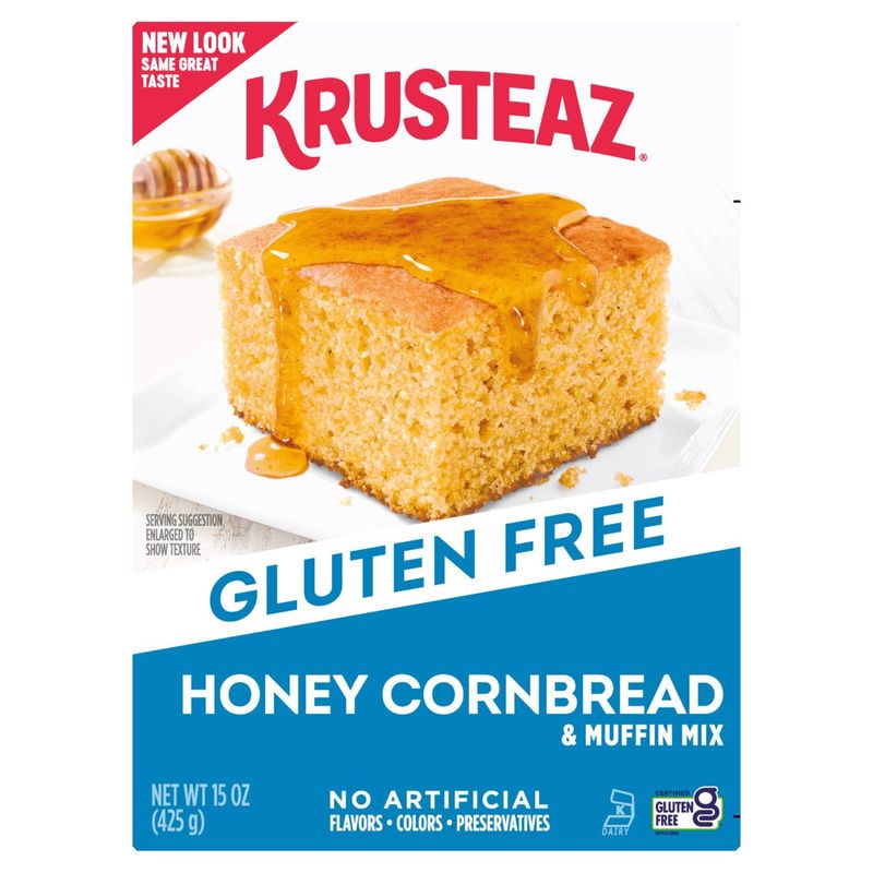 Krusteaz Gluten Free Honey Cornbread &amp; Muffin Mix, 15 oz