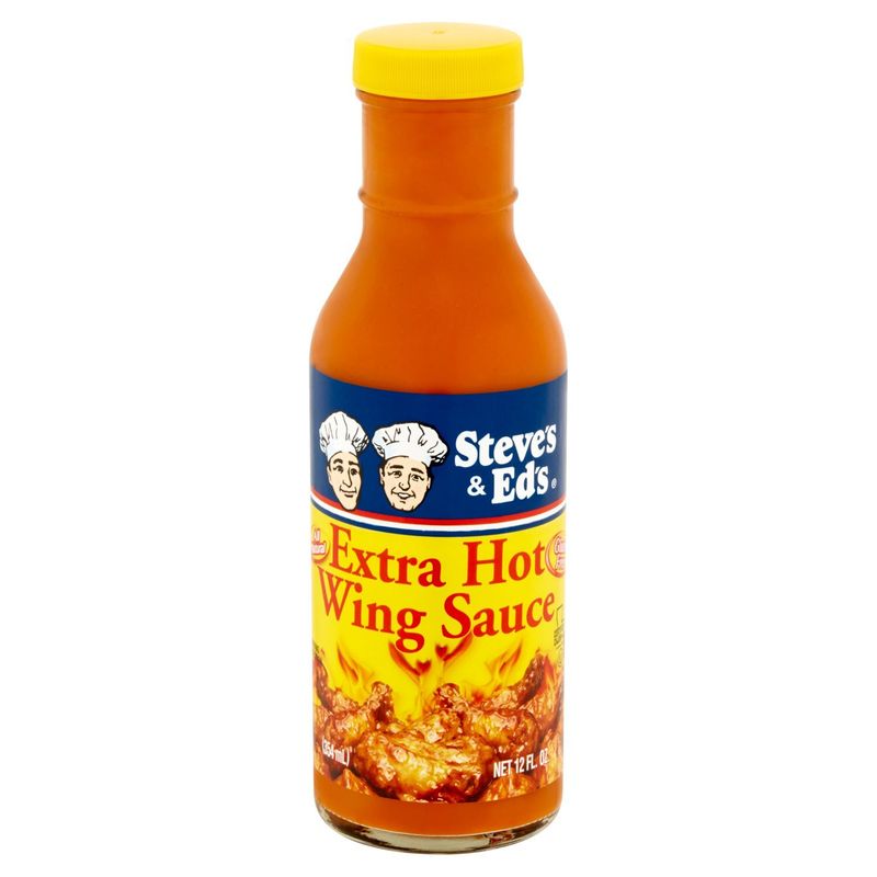 Steve's &amp; Ed's Extra Hot Wing Sauce, 12 fl oz