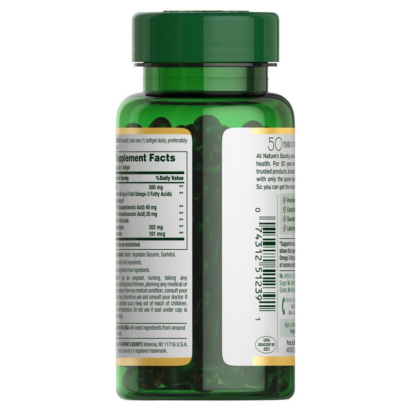 Nature's Bounty Krill Oil Dietary Supplement, 500mg, 30 count