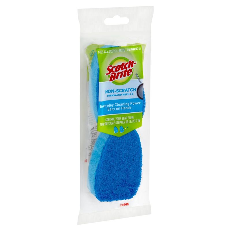 Scotch-Brite® Non-Scratch Dishwand Refill, 2/Pack