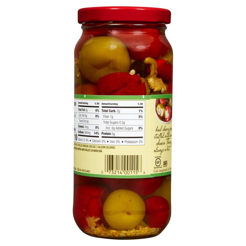 Mezzetta Mild Sweet Cherry Peppers, 16 fl oz