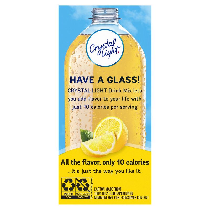 Crystal Light Lemonade Drink Mix, 0.14 oz, 10 count