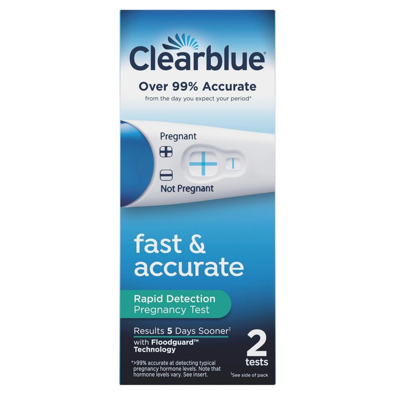 Clearblue Rapid Detection Pregnancy Test,  Home Pregnancy Kit, 2 Count