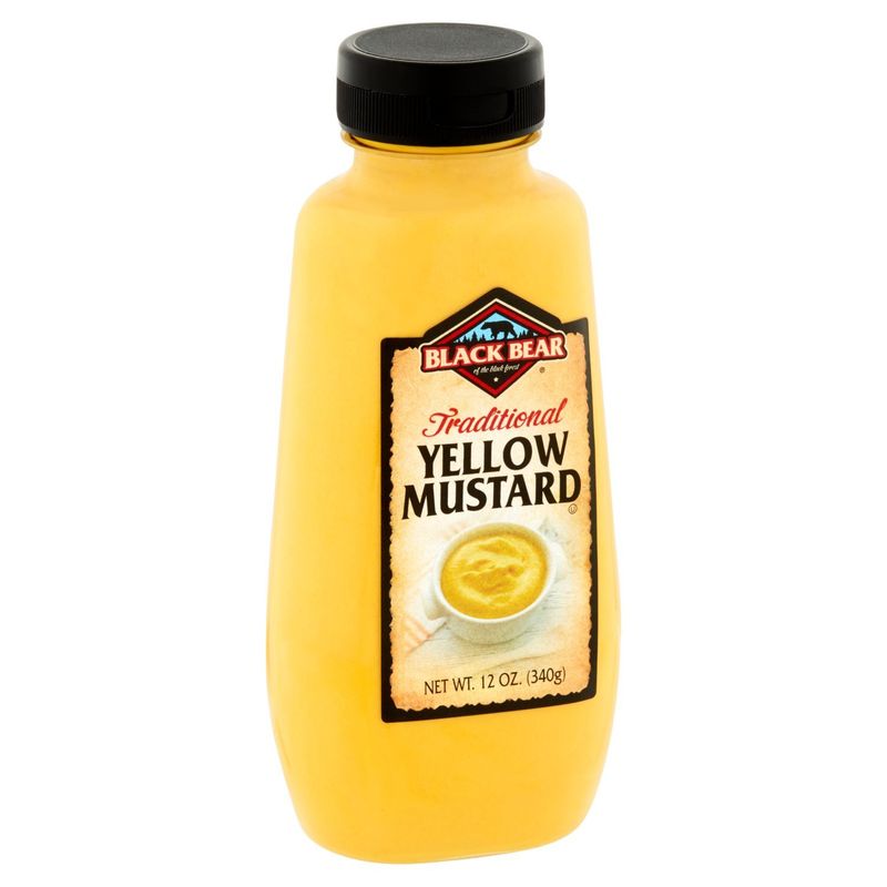 Black Bear Traditional Yellow Mustard, 12 oz