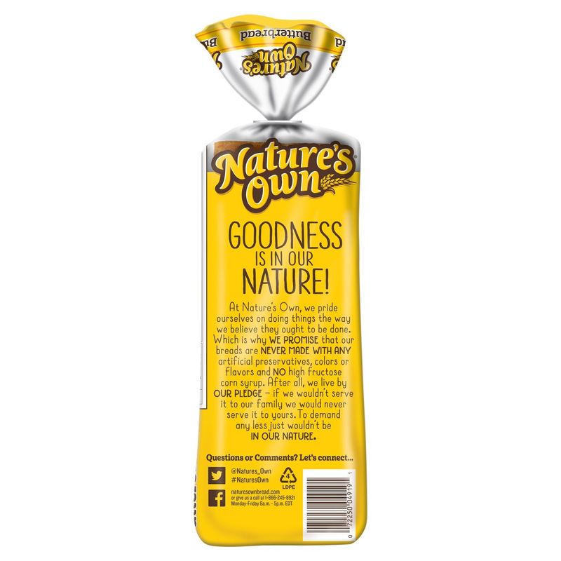 Nature's Own Enriched Butterbread, 20 oz