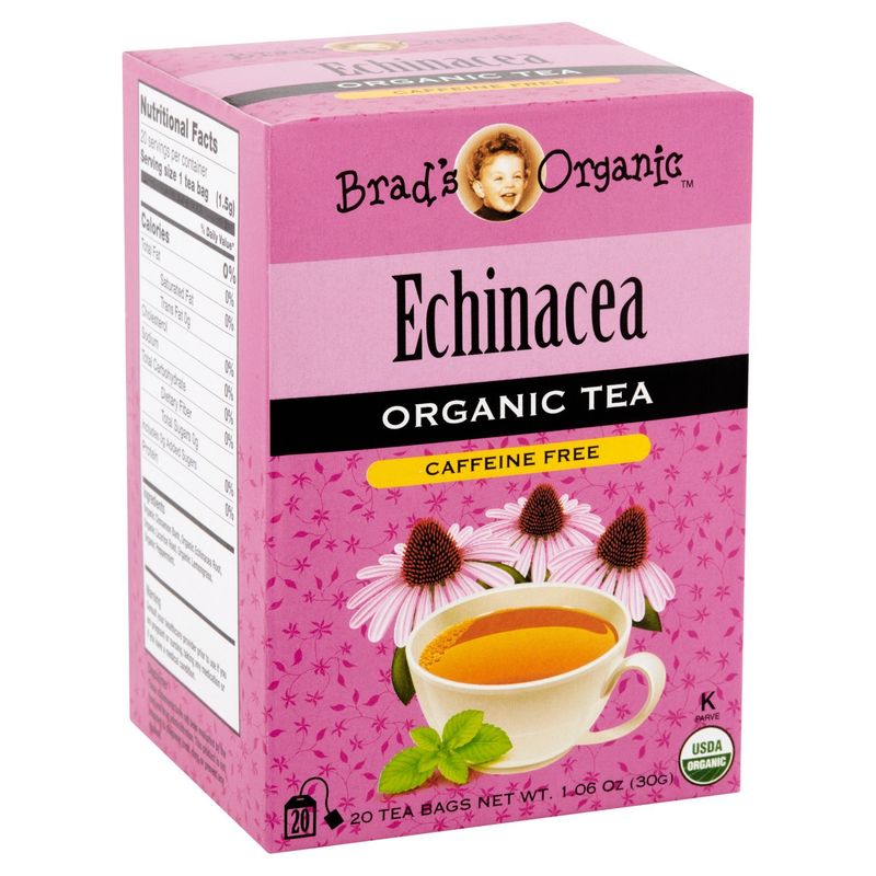 Brad's Organic Echinacea Organic Tea Bags, 20 count, 1.06 oz