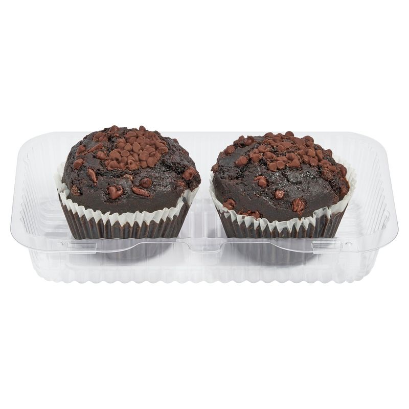 2 Pack Double Chocolate Puffin Muffin