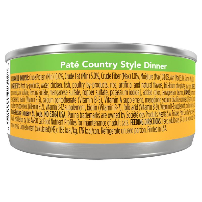 Purina Friskies Paté Country Style Dinner Cat Food, 5.5 oz