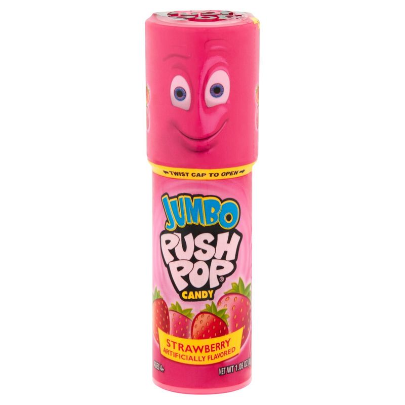 PUSH POP Jumbo Strawberry Candy, 1.06 oz
