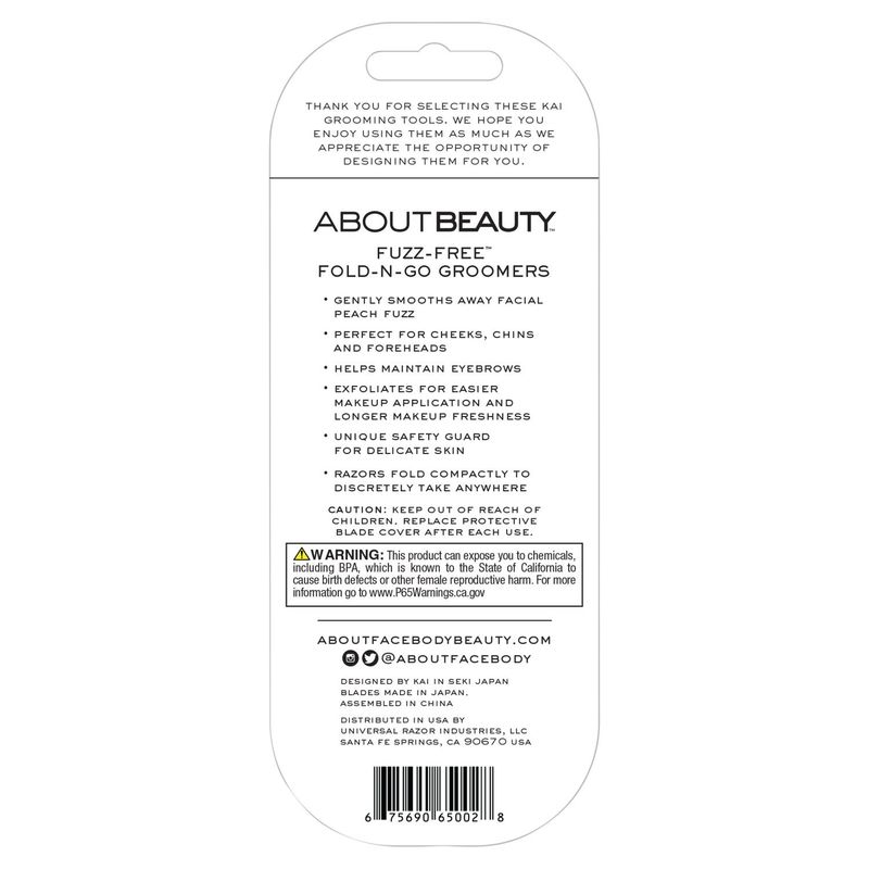 About Beauty Fuzz-Free Fold-N-Go Groomers, 3 count