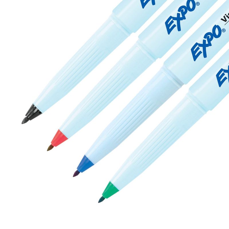 Expo Vis-à-Vis Wet Erase Markers, 4 count