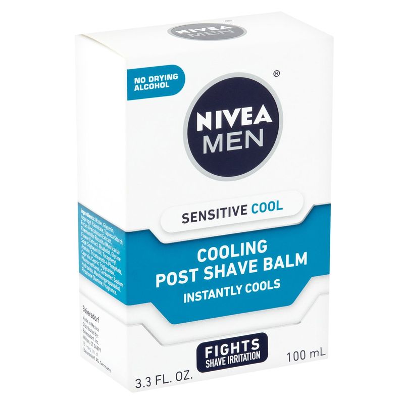 Nivea Men Sensitive Cool Cooling Post Shave Balm, 3.3 fl oz