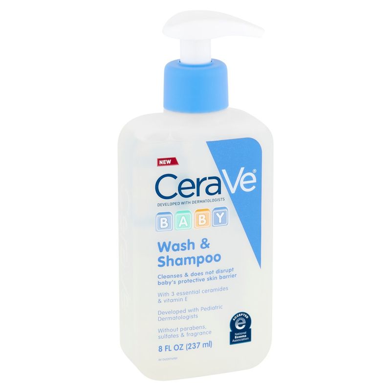 CeraVe Baby Wash &amp; Shampoo, 8 fl oz