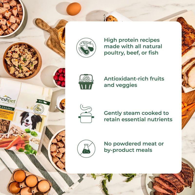 Freshpet Freshly Roasted Meals Tender Chicken Recipe with Garden Vegetables Dog Food, 1.75 lb