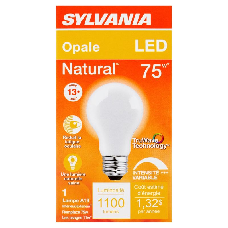 Sylvania Natural LED 75W Soft White A19 Bulb