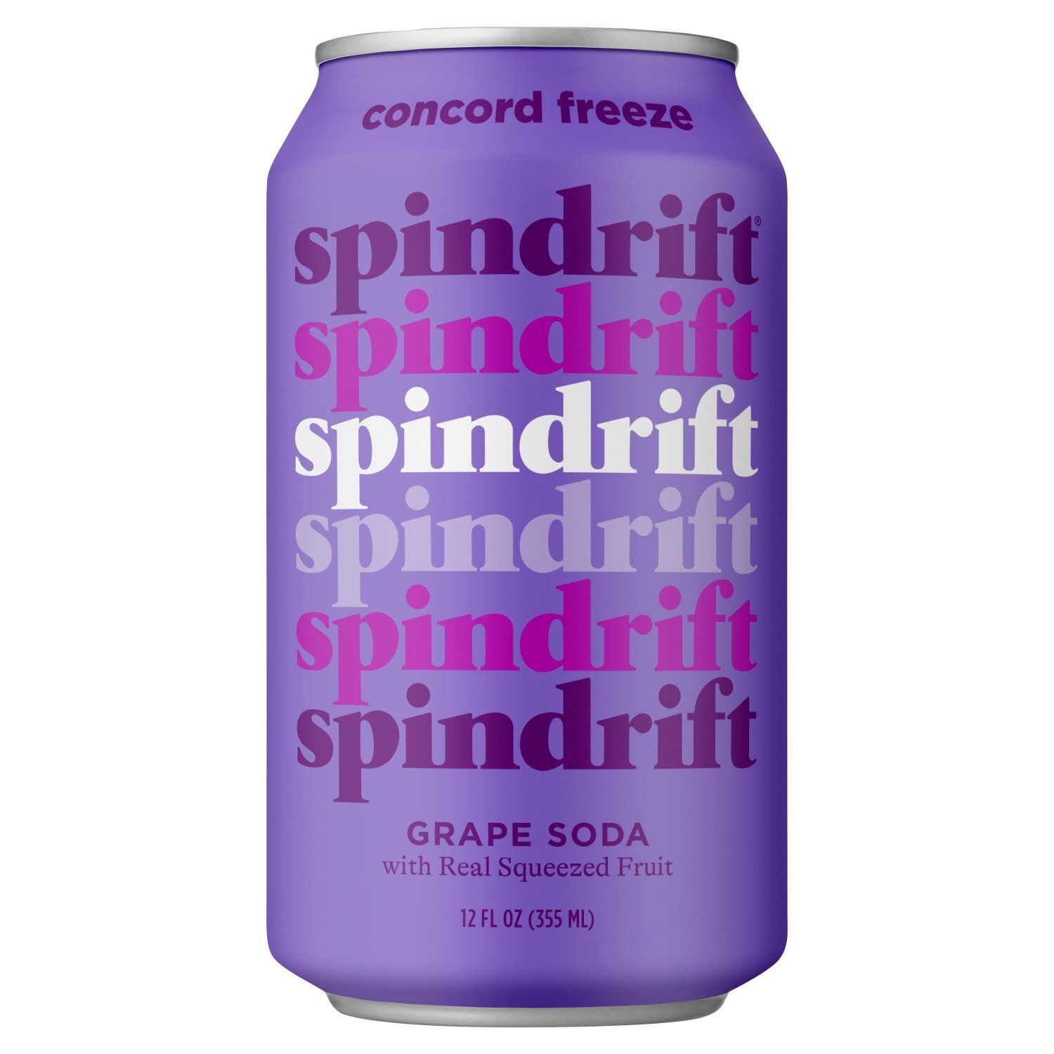 Spindrift Concord Freeze Grape Soda, 355 ml