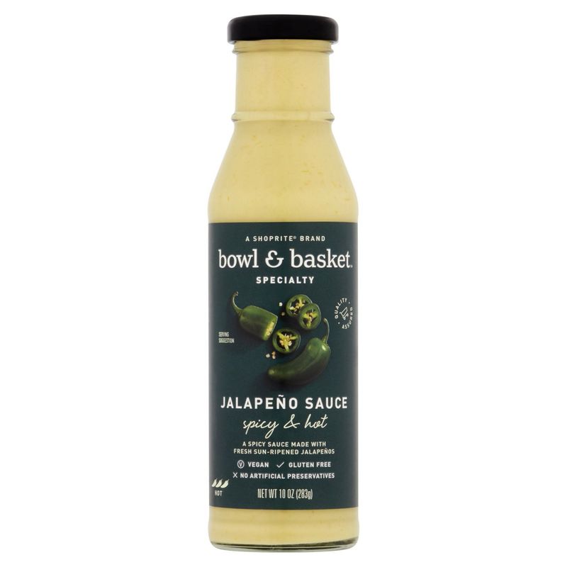 Bowl &amp; Basket Specialty Spicy &amp; Hot Jalapeño Sauce, 10 oz