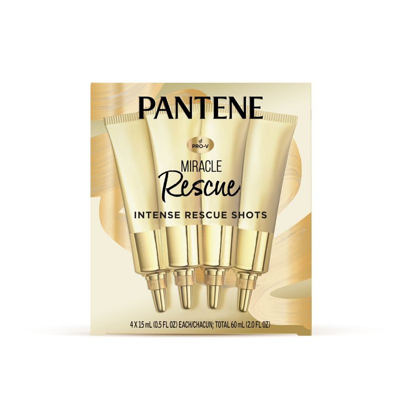 Pantene Intense Rescue Shots, Targets Extreme Damage, Nourishes &amp; Helps Prevent Split Ends, Protect