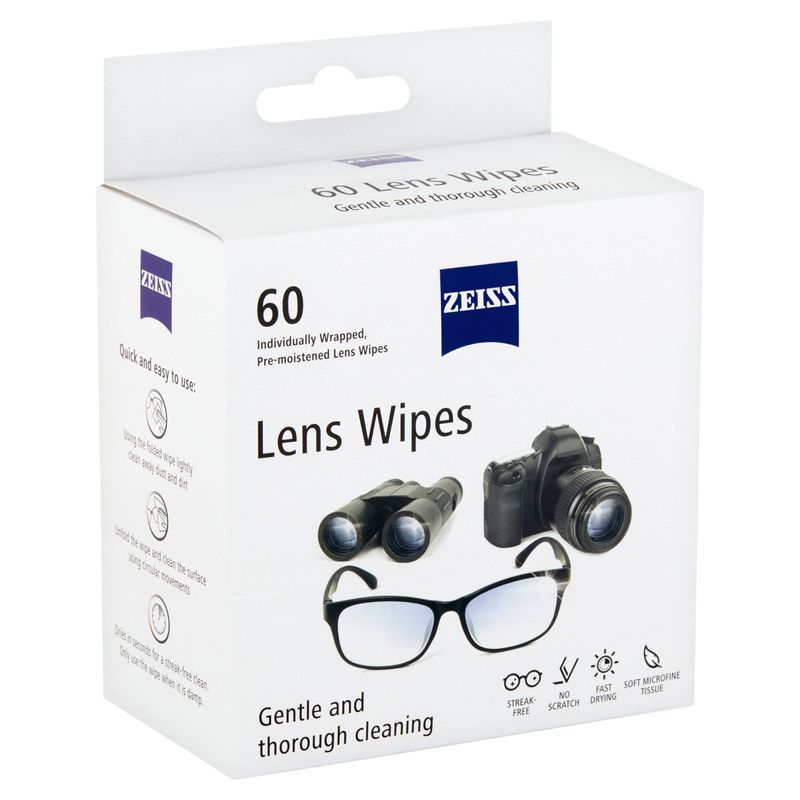 Zeiss Lens Wipes, 60 count