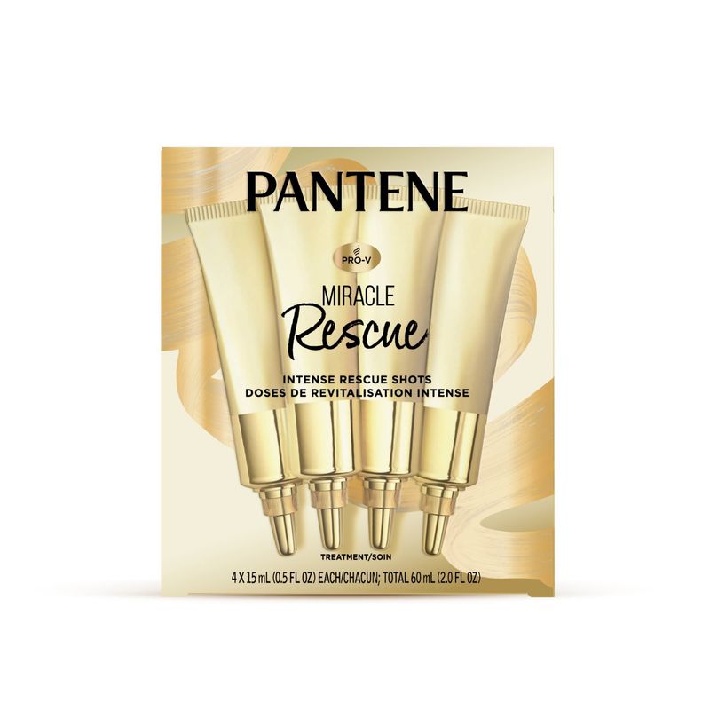 Pantene Intense Rescue Shots, Targets Extreme Damage, Nourishes &amp; Helps Prevent Split Ends, Protect