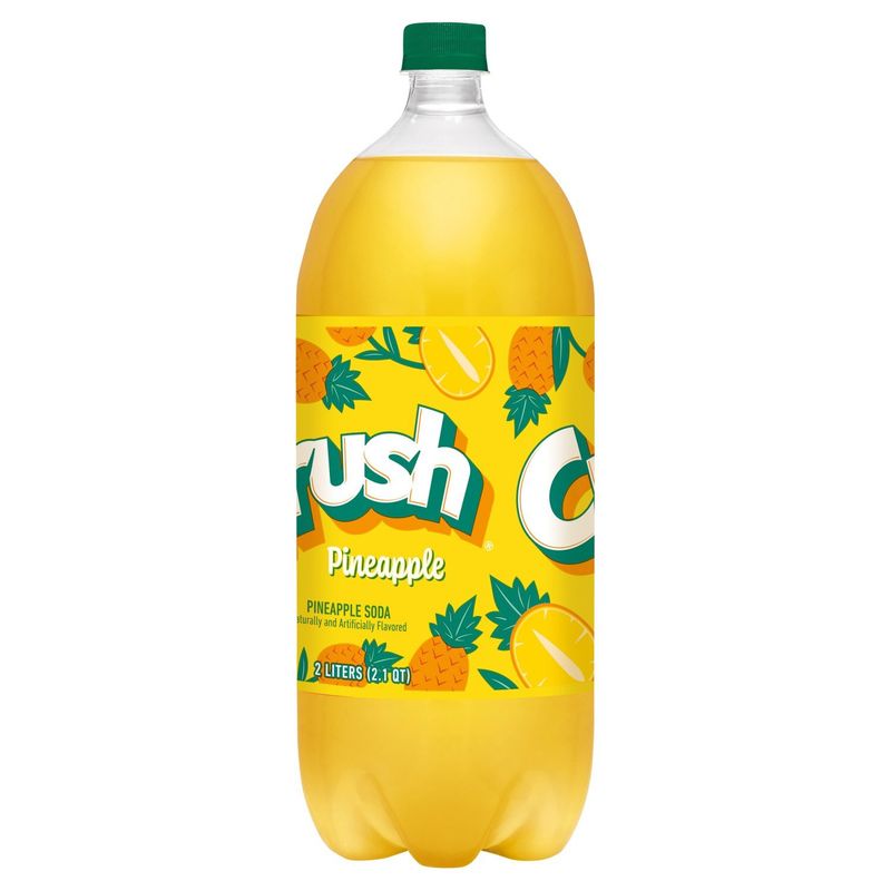 Crush Pineapple Soda, 2 liters