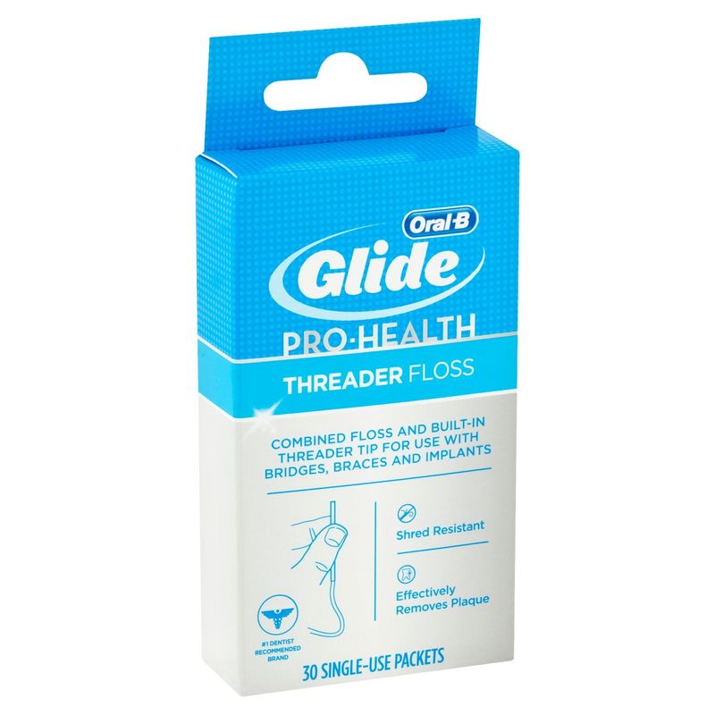 Oral-B Glide Pro-Health Threader Floss, 30 count