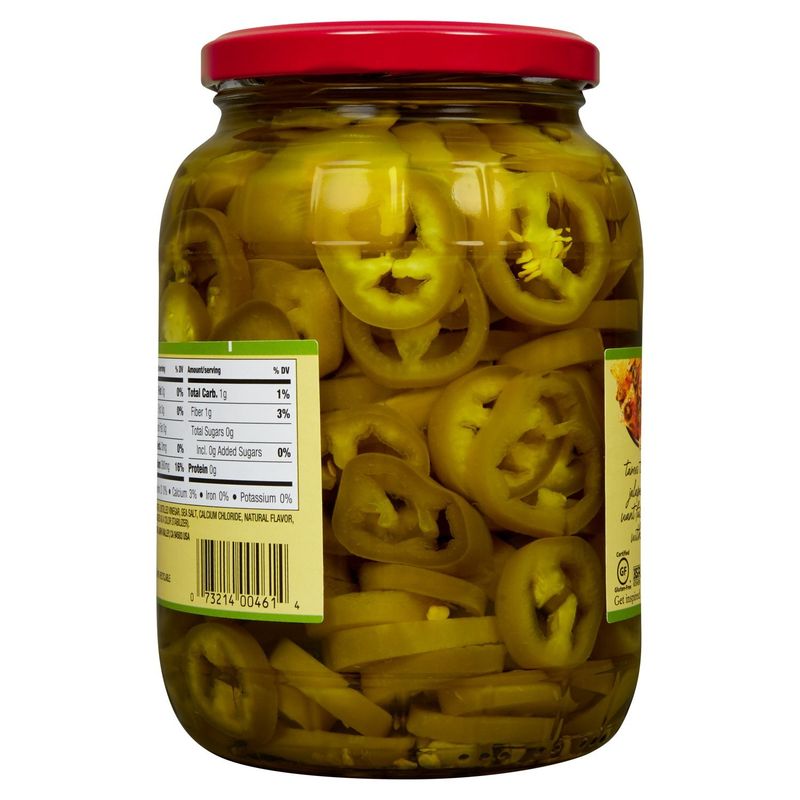Mezzetta Sliced Tamed Medium Heat Jalapeño Peppers, 32 fl oz