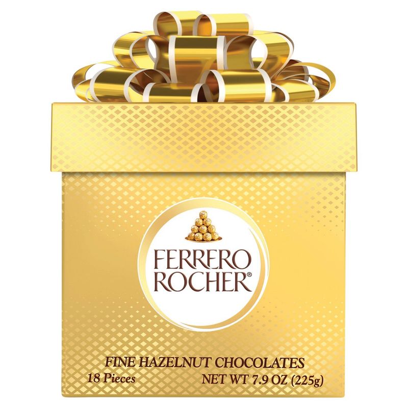 Ferrero Rocher Fine Hazelnut Chocolates, 18 count, 7.9 oz