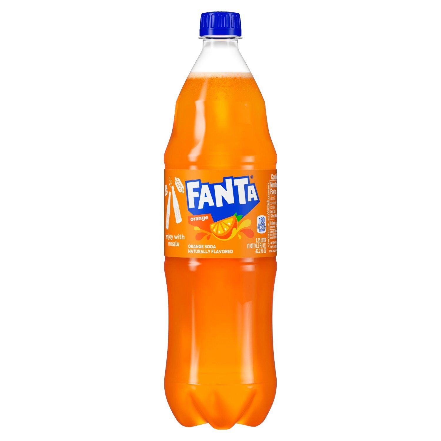 Fanta Orange Soda, 42.2 fl oz