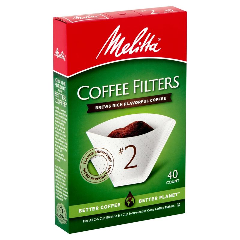 Melitta #2 Coffee Filters, 40 count