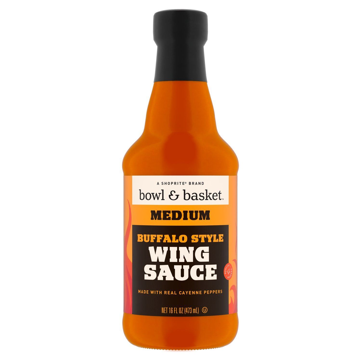 Bowl &amp; Basket Medium Buffalo Style Wing Sauce, 16 fl oz