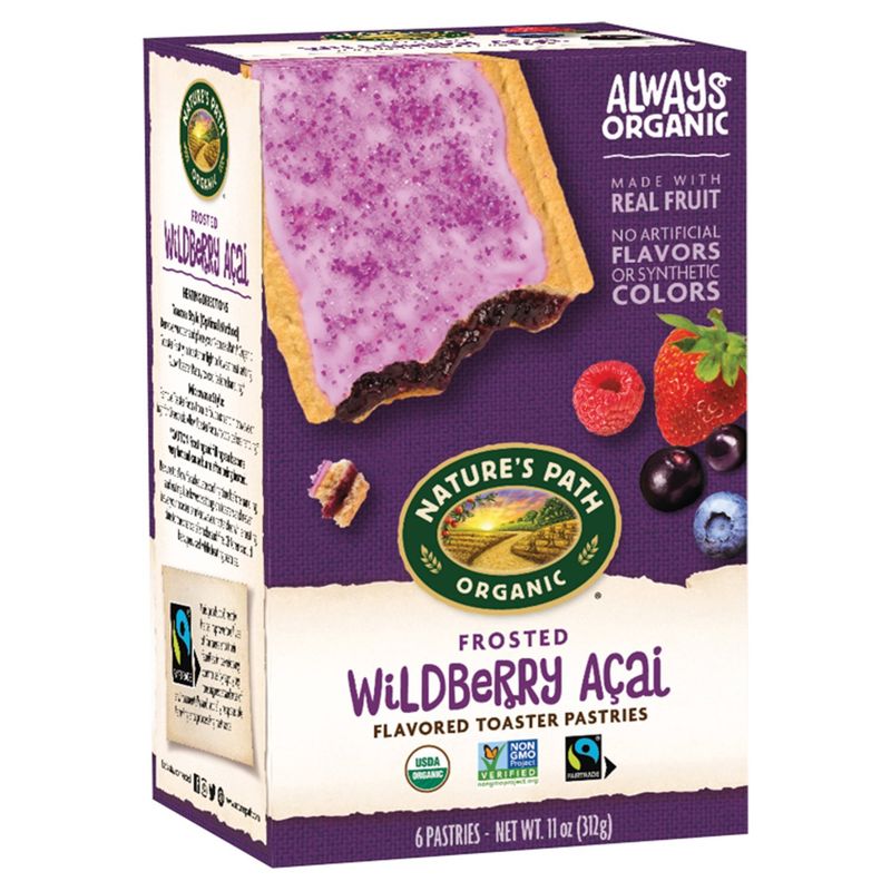 Nature's Path Wildberry Açai Frosted Toaster Pastries, 11 oz