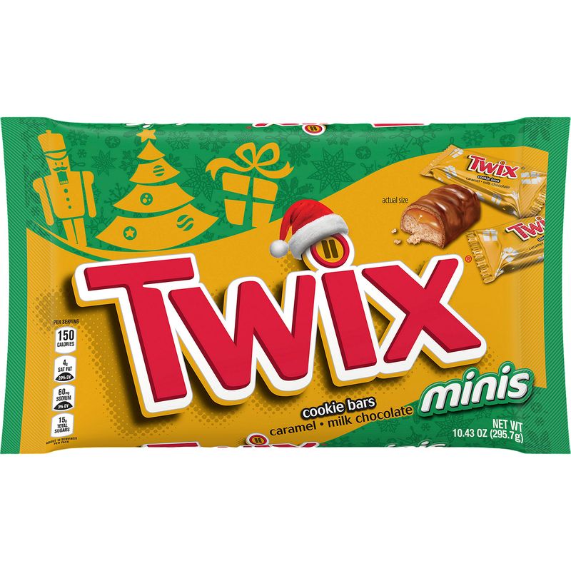 TWIX Caramel Minis Size Cookie Bar Christmas Candy