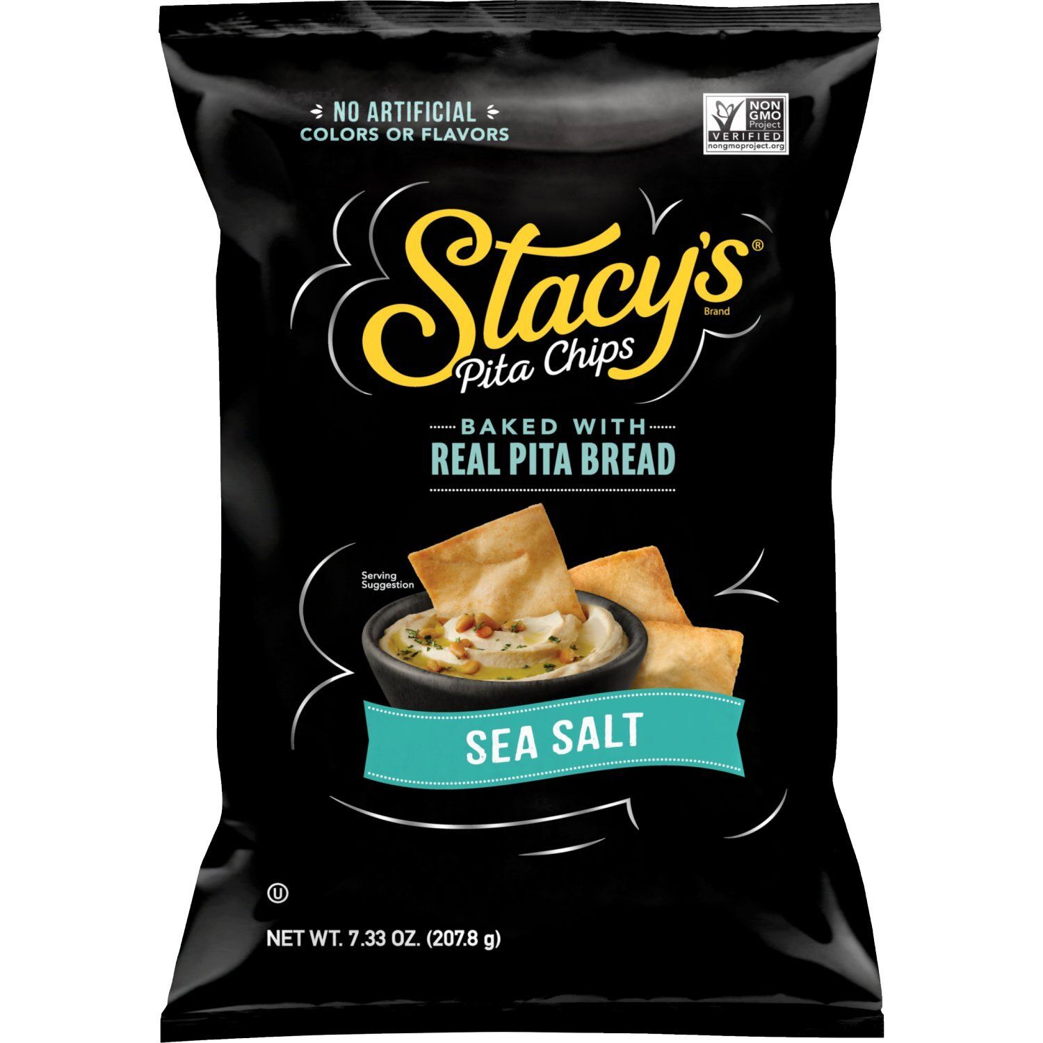 Stacy's Baked Pita Chips Sea Salt 7.33 Oz