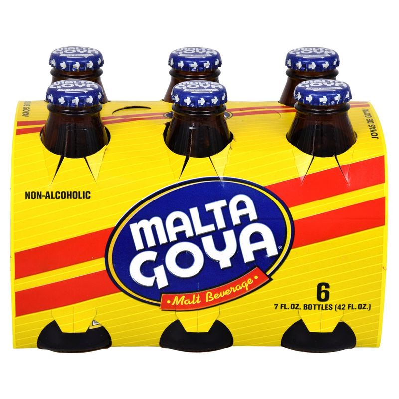 Malta Goya Non-Alcoholic Malt Beverage, 7 fl oz, 6 Count