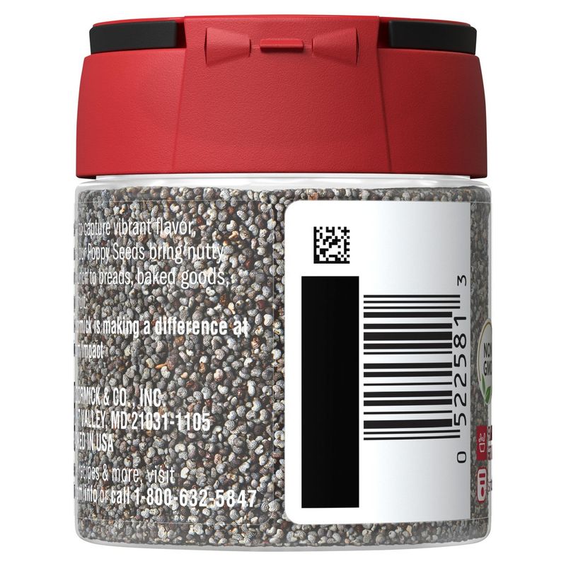 McCormick Poppy Seed, 1.25 oz