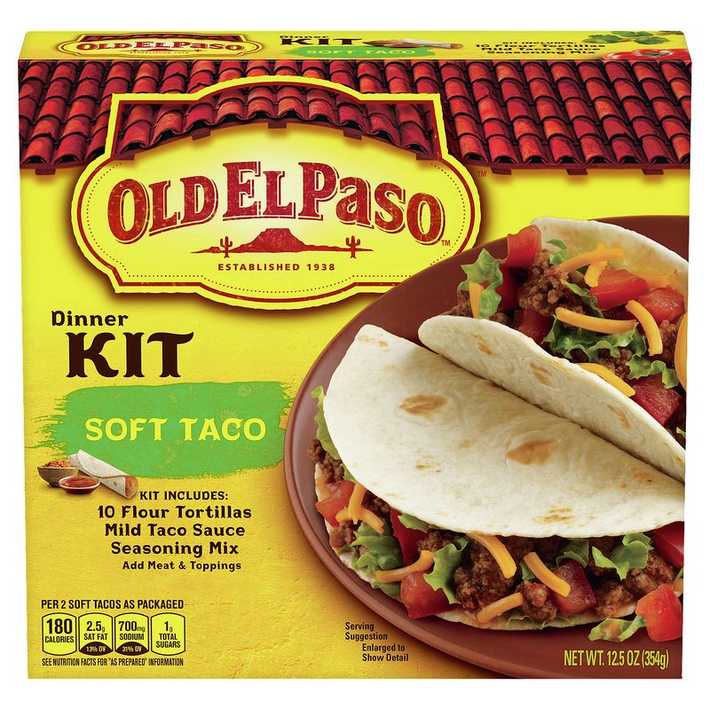 Old El Paso Soft Taco Dinner Kit, 12.5 oz