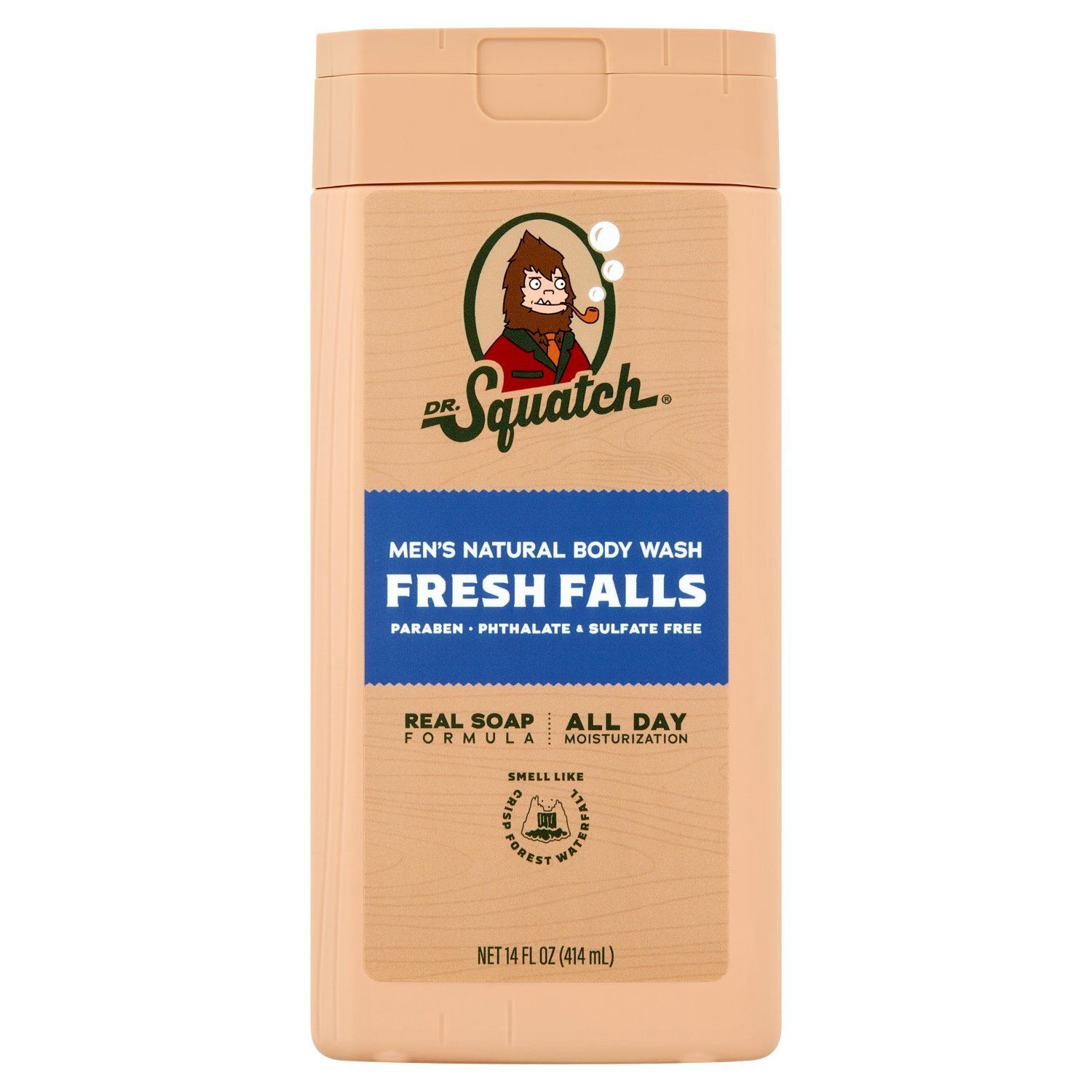 Dr. Squatch Fresh Falls Men's Natural Body Wash, 14 fl oz
